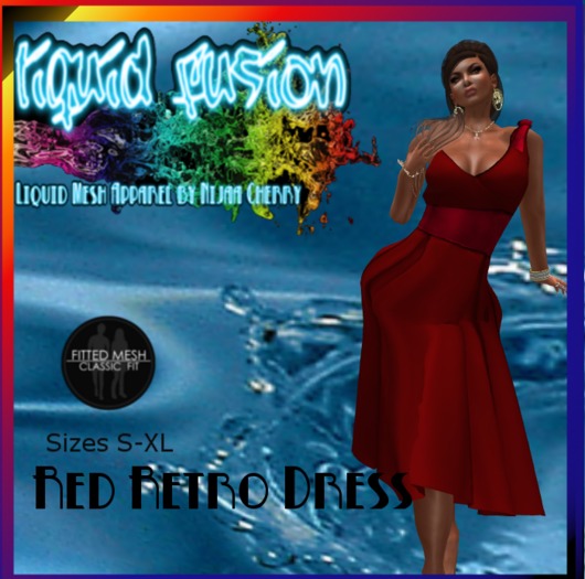 Liquid Mesh Retro Dress White