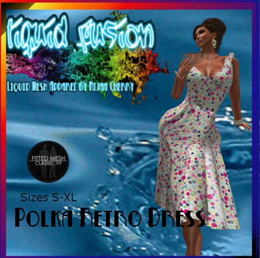 Liquid Mesh Retro Dress White