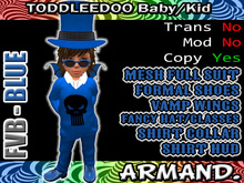 --ARMAND-- FANCY VAMP BOY - BLUE