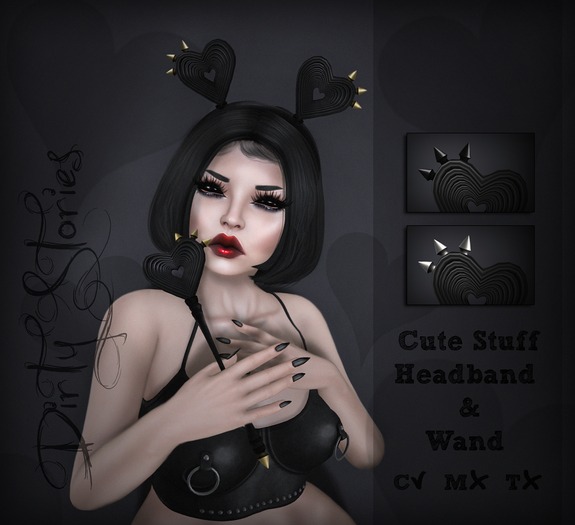 .DirtyStories. CuteStuff Headband & wand