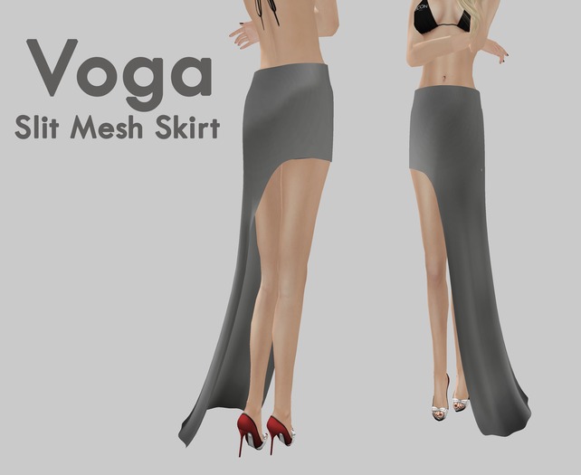 VOGA Custom Mesh - Rigged Slit Skirt Full Perm (Liquid Mesh)