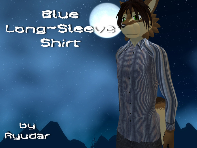 Blue Long-Sleeve Shirt