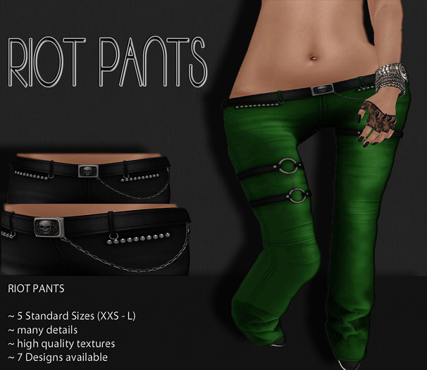~FM~ Riot Pants - Grassy