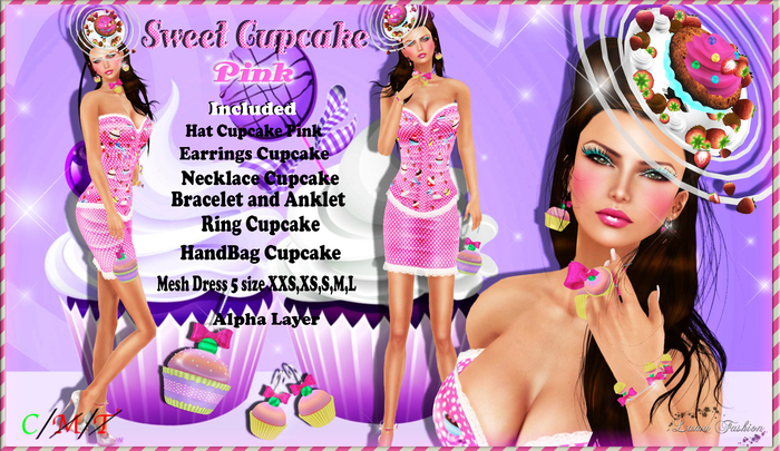 -Lamu Fashion-Outfit-Sweet Cupcake Pink !DISCOUNT!