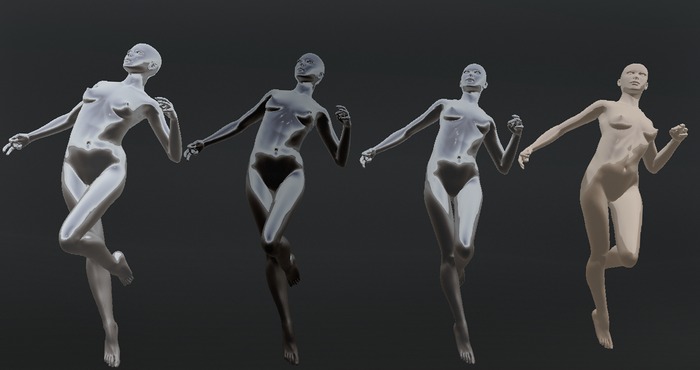 ::MODAN Mesh:: Nude Girl Models