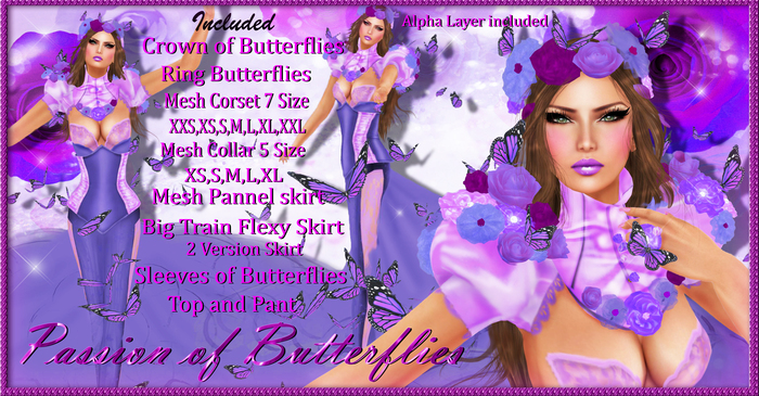 -Lamu Fashion-Gown Passion of Butterflies !DISCOUNT!