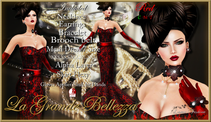 -Lamu Fashion-Gown <La Grande Bellezza>RED