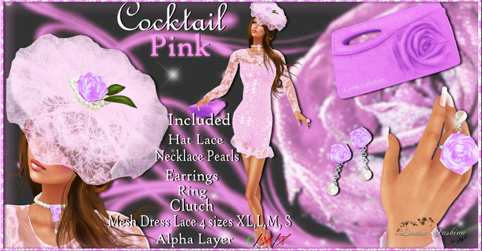 -Lamu Fashion-Cocktail Pink !DISCOUNT!