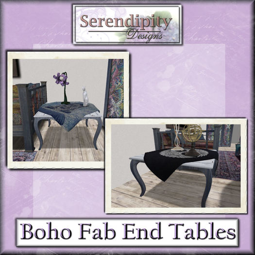 Serendipity Designs - Boho Fabulous End Tables