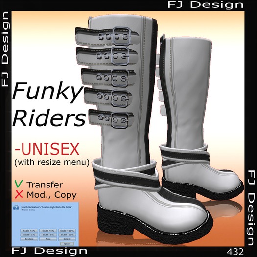 FJ Design Funky Roders Black White