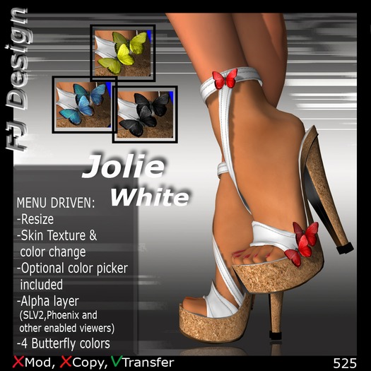 FJ Design 525 Jolie White  Boxed
