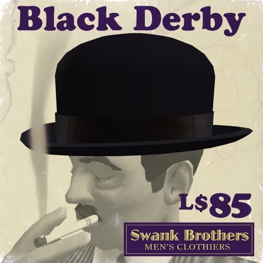 Swank Black Derby