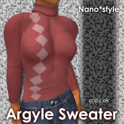 Argyle Sweater_Terracotta