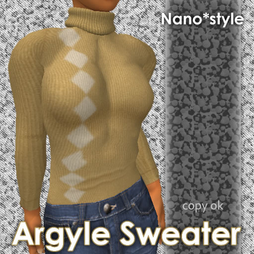 Argyle Sweater_Beige