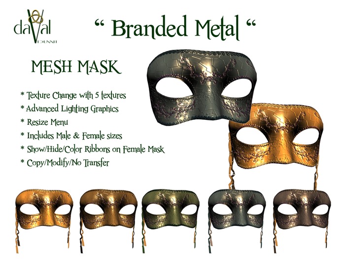 daVal Masks - Branded Metal TXA Demo