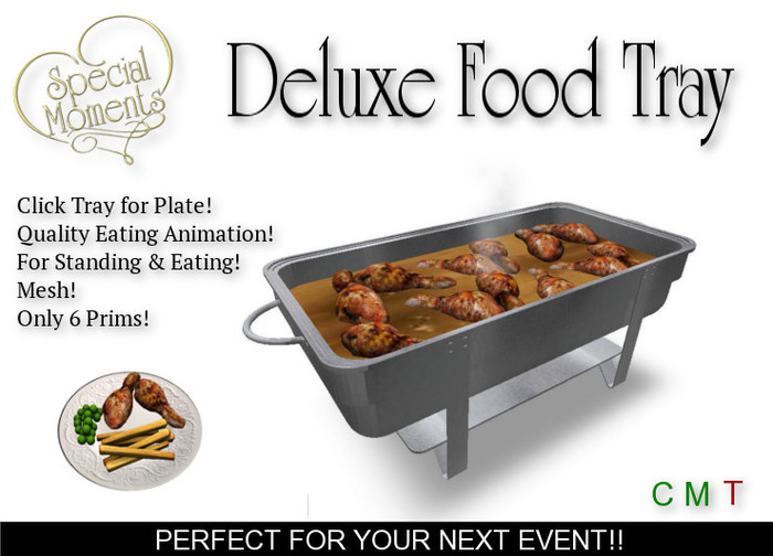 Deluxe Food Tray with Chicken - Mesh!!  Promo Price!