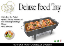 Deluxe Food Tray with Ribs - Mesh!!  Promo Price!