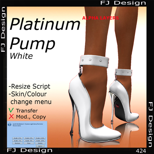 FJ Design Platinum Pump Black