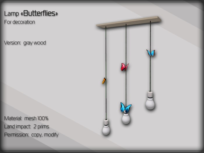 Lamp - Butterflies
