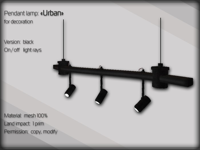 Pendant lamp (black)
