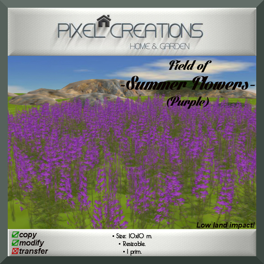 [PC] FIELD OF PURPLE SUMMER FLOWERS (Boxed)