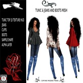 TUNIC JEANS BOOTS