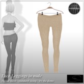 [Stellar] Lace Leggings in nude