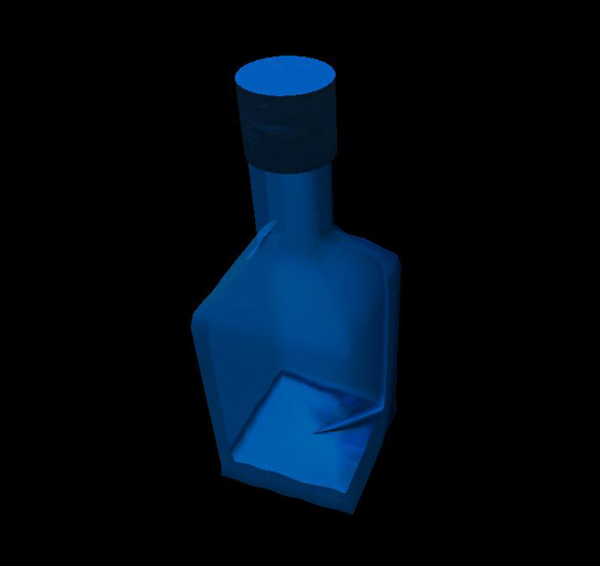 Sculpty Gin bottle w. cap