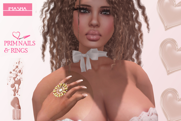 :: Masha :: Nails + Ring / Natural