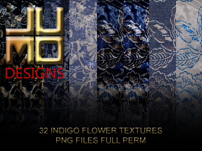 .:JUMO:. Indigo Flower Textures