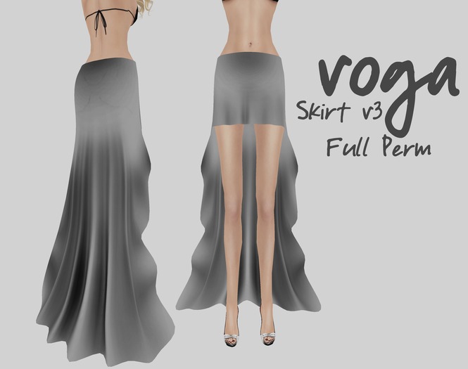 VOGA Custom Mesh - Rigged Skirt v3 Full Perm (Liquid Mesh)