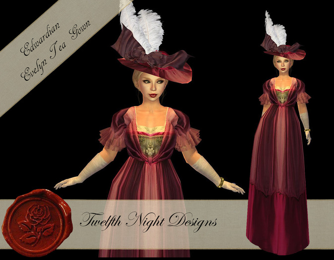 Edwardian Evelyn Tea Gown