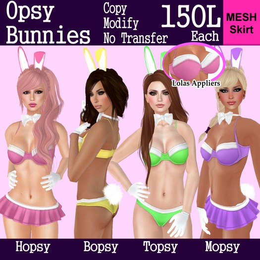 Short & Sweet Hopsy Bunny(Pink) w/LOLAS