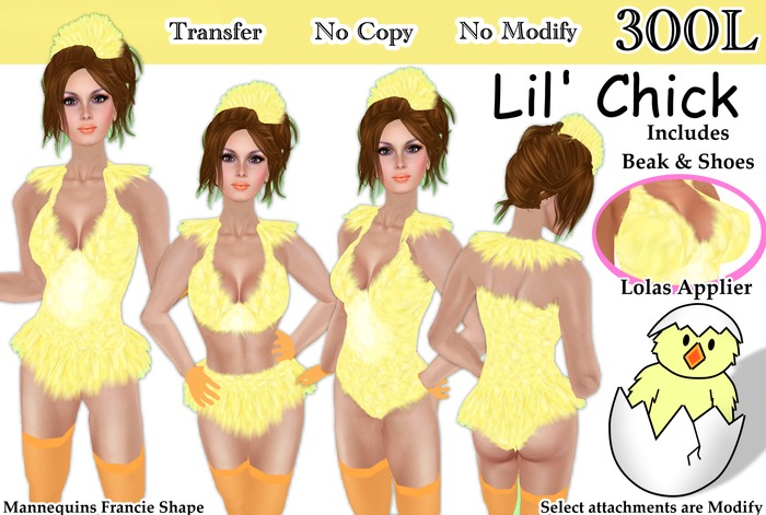 Short & Sweet Lil' Chick w/LOLAS