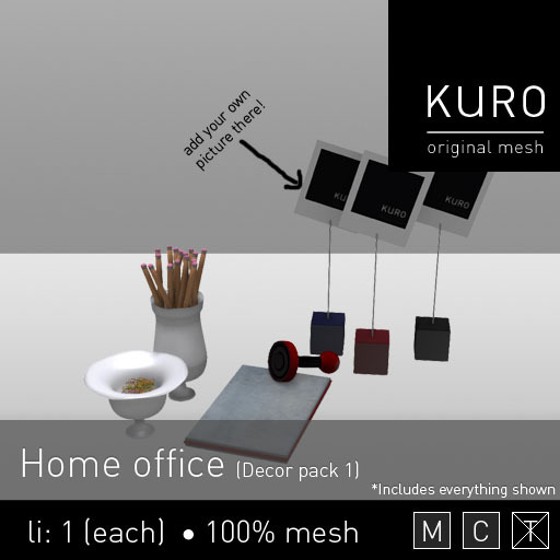 Kuro - Home office (decor pack 1)