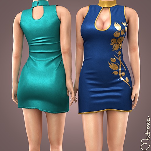 Mutresse . Cveti Dress - 11 Colors (Rigged Mesh)