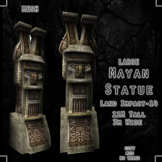 -ff- Mayan Statue-Mesh