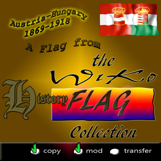 WIKO *H*  FLAG  Austria-Hungary 1869-1918