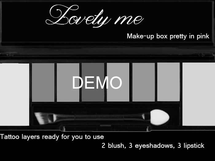 Lovely me Make-up box pretty in pink DEMO example