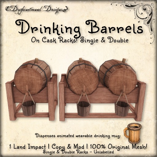 [DDD] Drinking Barrel Racks