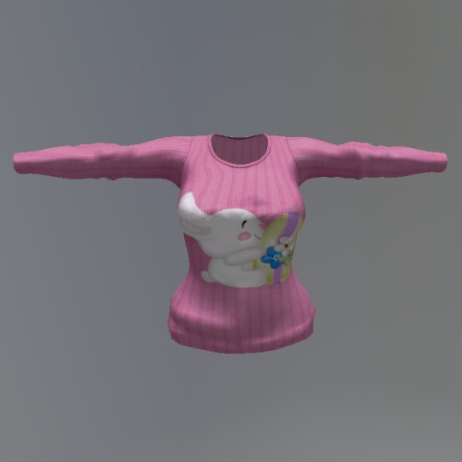 Rose Easter Bunny Mesh Top box