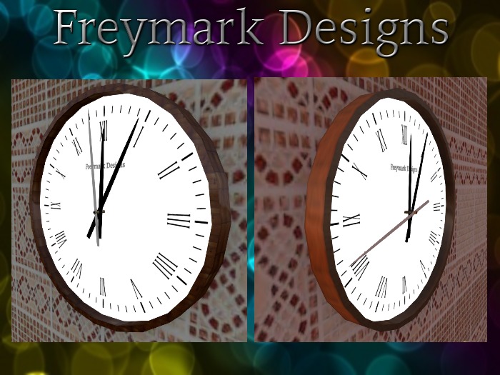 Second Life Marketplace - Wood Case Wall Clock v2.0