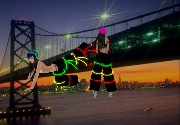 RAVEPANTS-RINGS-FLEXI (GREEN/YELLOW/RED)