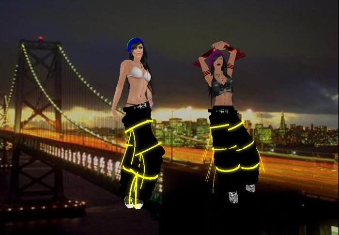 RAVEPANTS-FLEXI (YELLOW)