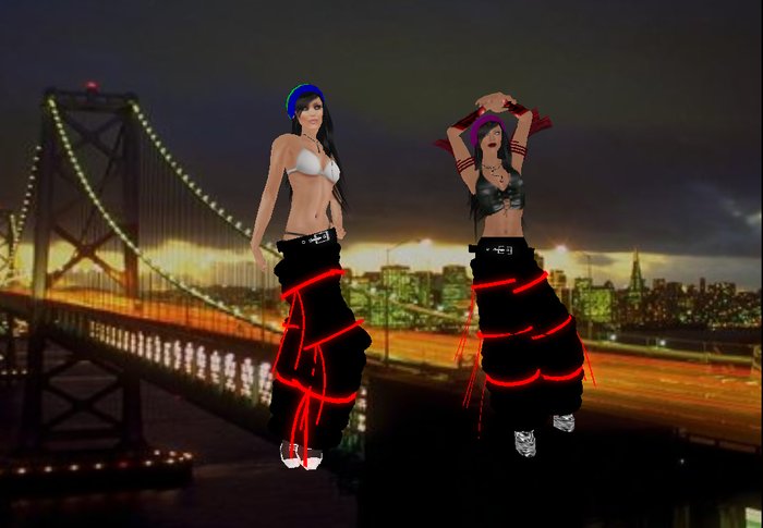 RAVEPANTS-FLEXI (RED)