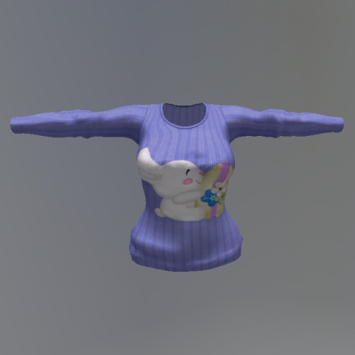 Blue Easter Bunny Mesh Top box