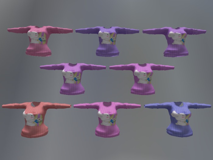 Easter Bunny Mesh Top F box