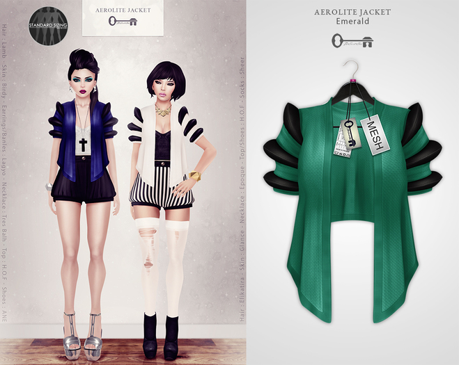  The Secret Store - Aerolite Jacket - Emerald 