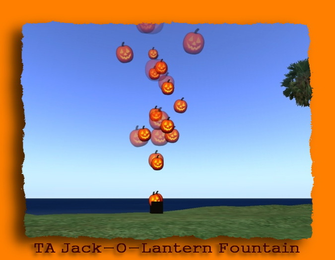 TA Halloween Jack-O-Lantern Fountain