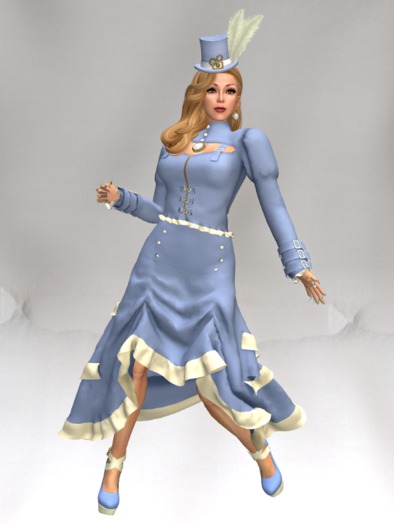 *HMC* Steampunk Outfit Powder Blue!